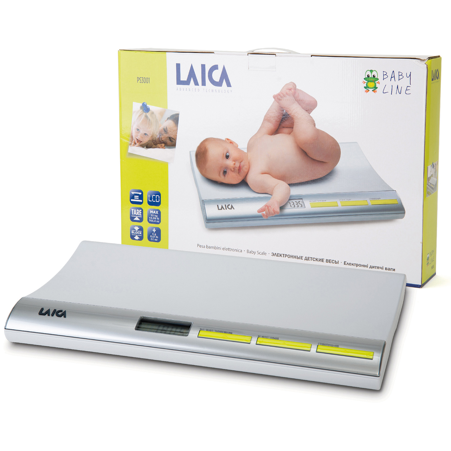 Электронные весы LAICA PS3001 для взвешивания новорожденных