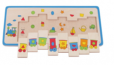 Пазл Beleduc Паравозик, берёза, (8 деталей, рамка)