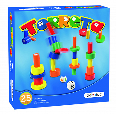 Развивающая игра Beleduc Башенки, берёза, (27 деталей)
