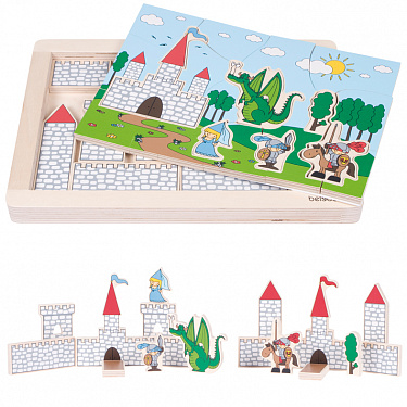 Пазл Beleduc Замок, берёза, (31 деталь, рамка)