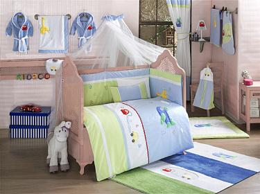 Комплект для кроватки Kidboo Traffic Jam 120х60