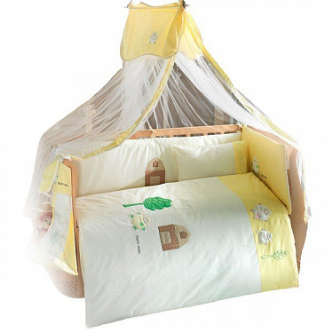 Комплект для кроватки Kidboo "Fluffy Sheep" 120х60