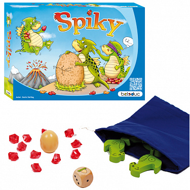 Развивающая игра Beleduc Spiky, дерево, (28 деталей)