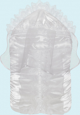 Конверт на выписку Золотой Гусь Версаль, 6 пр. (конверт с молнией, теплый чепчик, тонкий чепчик, длинные ползунки с закрытыми ножками и без рукавов, теплая распашонка, тонкая распашонка с атласными ленточками-завязками и "царапками")