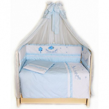 Комплект для кроватки Labeillebaby "Веселая Семейка" 140х70