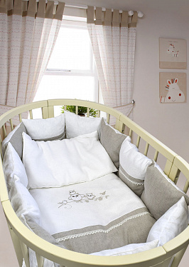 Комплект в кроватку Labeillebaby Льняная Сказка