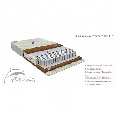 Матрас Afalina Анатомик "COCONUT" 120х60 см